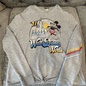 Walt Disney World Retro Mickey Mouse Castle Hoodie - Size Youth L